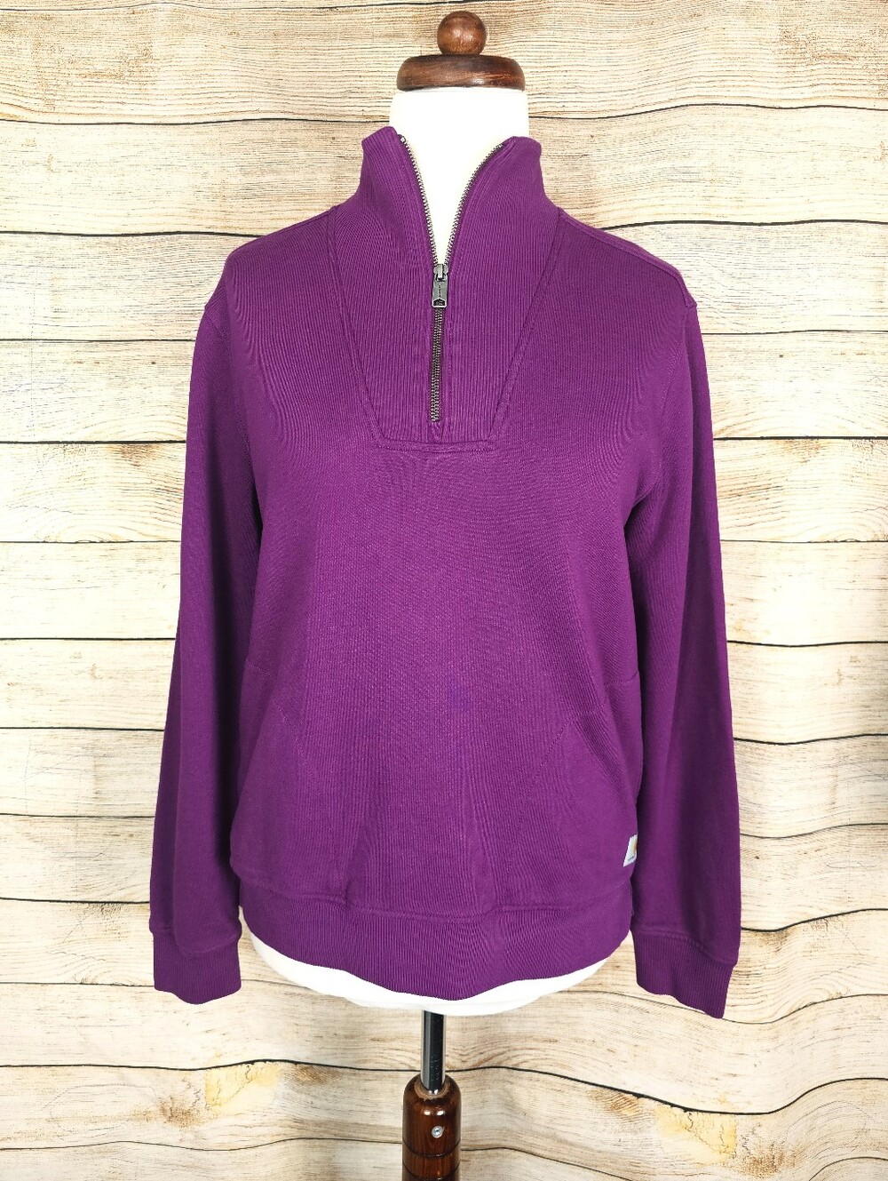 Carhartt Women's Tencel Fiber Series 1/4 Zip Sweatshirt with Pockets Size Med